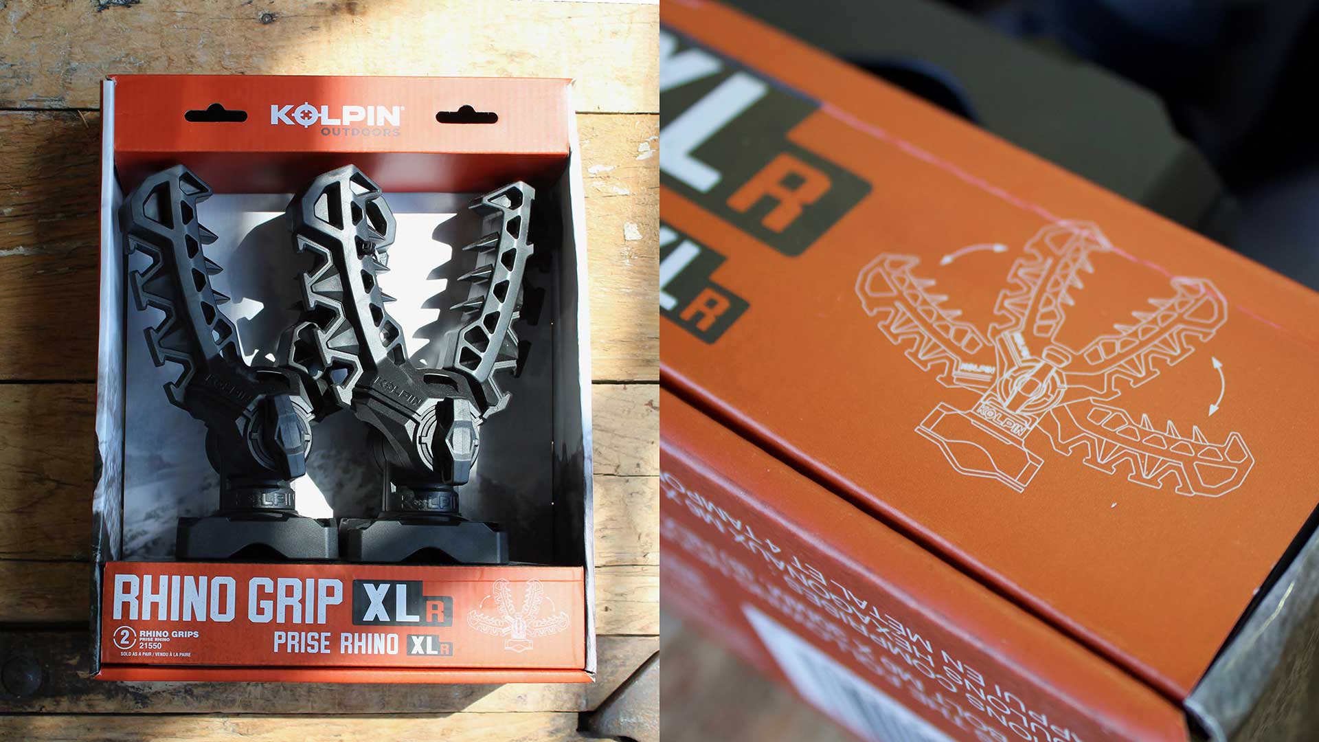 Kolpin Outdoors Brand rhino grips XL packaging design